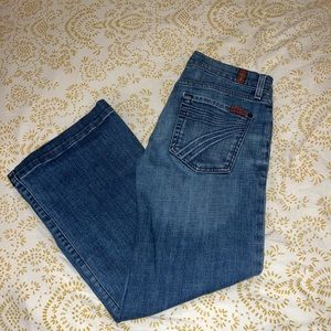 7 For All Mankind Dojo Cropped Flare Jeans